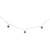 10 B/O LED Warm White Rose Gold Metal Ball Christmas Lights - 6.25' Clear Wire