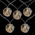 10 B/O LED Warm White Clear Round Ball Christmas Lights - 4.75' Clear Wire