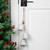Fluted Bell Trio Christmas Decorations - 20" - White - Set of 2