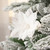 Beaded Feather Poinsettia Artificial Christmas Pick - 13.75" - White
