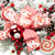 Heavily Flocked Pine with Candy Cane Striped Ornaments Christmas Wreath - 28" - Unlit