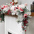 Heavily Flocked Pine with Candy Cane Striped Bows Artificial Christmas Garland - 6' x 8" - Unlit